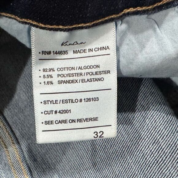 Kancan High Rise Front Seam Skinny Jeans Zip Pocket Dark Wash Women’s 32 - Picture 4 of 5